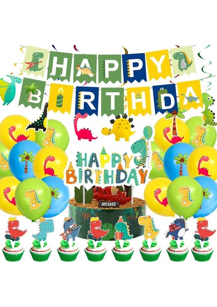 BPQZZ-51PCS Dinozor Tema Boys Doğum Günü Partisi Dekorasyon Şekeri Tek Kullanımlık Sofra Seti Bardak Plaka Orman Dekorasyon Bebek Duş Malzemeleri (Yurt Dışından) modelleri
