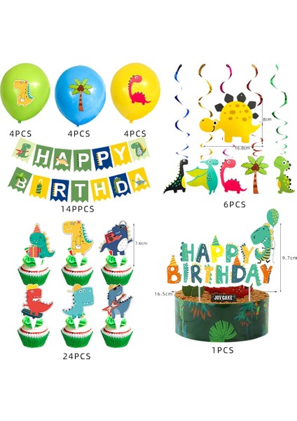 BPQZZ-51PCS Dinozor Tema Boys Doğum Günü Partisi Dekorasyon Şekeri Tek Kullanımlık Sofra Seti Bardak Plaka Orman Dekorasyon Bebek Duş Malzemeleri (Yurt Dışından) fırsatları