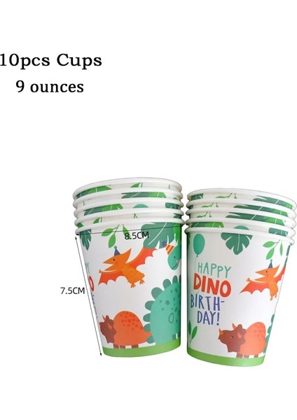 BPQZZ-51PCS Dinozor Tema Boys Doğum Günü Partisi Dekorasyon Şekeri Tek Kullanımlık Sofra Seti Bardak Plaka Orman Dekorasyon Bebek Duş Malzemeleri (Yurt Dışından) indirimleri