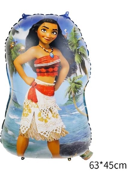 Balonlar-1pcs Disney Moana Doğum Günü Partisi Dekorasyon Malzemeleri Çocuklar Bebek Duş Sofra Bardak Tabaklar Afiş Balonlar Olay Dekor Hediye Şekeri (Yurt Dışından)