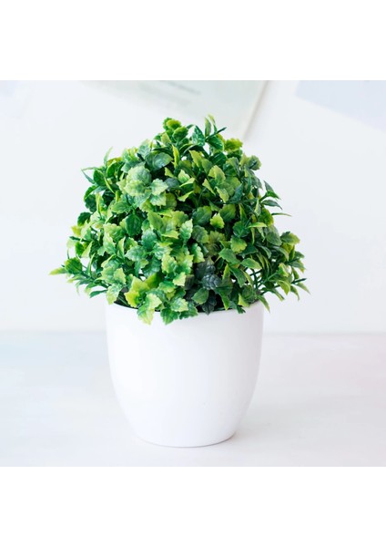 1 Adet Yuvarlak Saksı 1 Adet Yapay Bitkiler Yeşil Bonsai Küçük Ağaç Saksı Bitkileri Sahte Çiçek Saksı Süsleri Ev Dekorasyon Için Zanaat Bitki Dekoratif (Yurt Dışından)