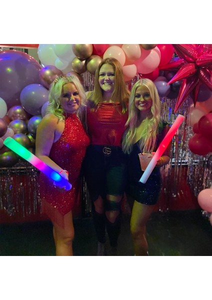 15 Adet 12/15/30/60 Adet LED Parlak Çubuk Kolye Toplu Renkli Rgb Parlak Köpük Sopa Tezahürat Floresan Lamba Noel Doğum Günü Düğün Parti Malzemeleri (Yurt Dışından) fırsatları