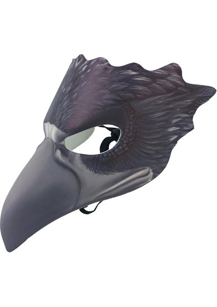 Karga 3D Kartal Maskesi Cadılar Bayramı Karnaval Hayvan Maskesi Pu Deri Eva Yarım Yüz Maskesi Parti Masquerade Cosplay Kostümleri Sahne (Yurt Dışından)