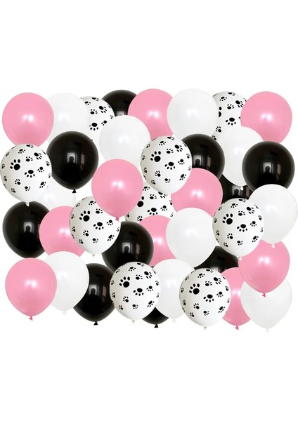 Bordo 40 Adet Mix 12 ''evcil Hayvanlar Köpek Paw Lateks Balonlar Hayvan Tema Parti Dekor Çocuklar Klasik Oyuncaklar Globos Helyum Hava Şişme Toplar Tedarik (Yurt Dışından)