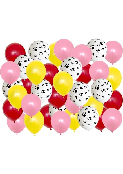 Bordo 40 Adet Mix 12 ''evcil Hayvanlar Köpek Paw Lateks Balonlar Hayvan Tema Parti Dekor Çocuklar Klasik Oyuncaklar Globos Helyum Hava Şişme Toplar Tedarik (Yurt Dışından)