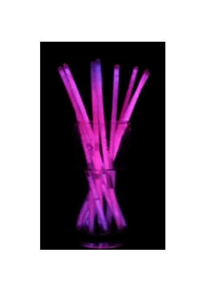 100 Adet Pembe 50/100 Adet Parti Floresan Hafif Parlamalı Çubuklar Bilezikler Kolye Neon Düğün Parti Için Kızdırma Çubukları Parlak Renkli Parlak Çubuk Kolye (Yurt Dışından)