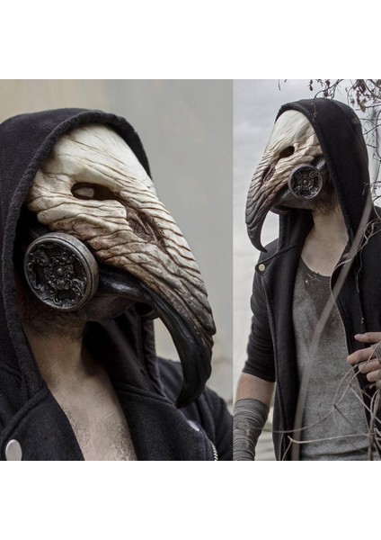 Steampunk Veba Doktor Maskesi Cosplay Uzun Burun Kuş Gaga Lateks Maskeleri Karnaval Masquerade Cadılar Bayramı Partisi Kostüm Sahne (Yurt Dışından)