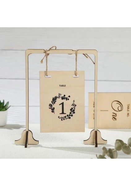 Uv Baskı 1 Adet Romantik Düğün Ahşap Sicim Dekor Masa Numarası Kartı Özelleştirilmiş Tasarım Kelime Renkli Baskı Lazer Gravür Dıy Zanaat Malzemeleri (Yurt Dışından)