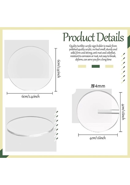 Siyah 10 Adet 10 Adet Siyah Temizle Yuvarlak Standı ile Burcu Dıy Boş Akrilik Konuk Adı Etiketi Yer Kartları Parti Süsleme Düğün Masa Dekorasyon Için (Yurt Dışından) modelleri