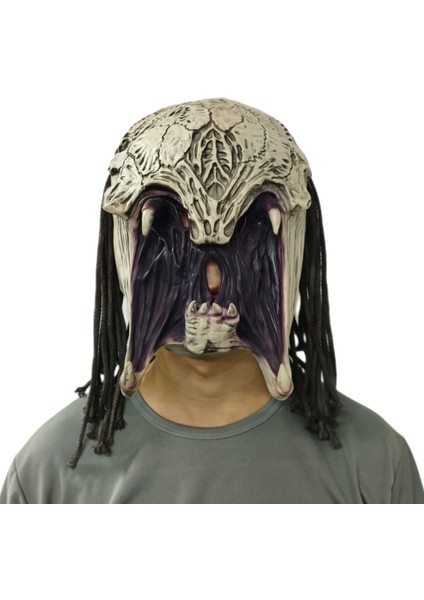 Predator Prey 2022 2022 Yeni Film Predator Lateks Maske Predator Prey Cadılar Bayramı Cosplay Maske Kask Parti Sahne (Yurt Dışından)