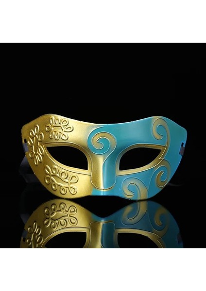 Stil 7 10 Adet Venedik Masquerade Mardi Gras Parti Giydirme Dekoratif Sahne Çocuk Yetişkin Caz Şövalye Iki Renkli Yarım Yüz Maskesi Erkekler (Yurt Dışından)