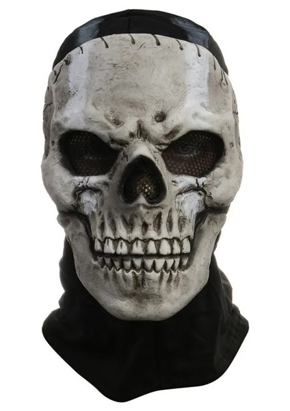 Bir Unisex Korku Hayalet Kafatası Maskesi Hayalet Call Of Duty Lateks Başlık Kask Cosplay Gerçekleştirmek Parti Masquerade Prop Cadılar Bayramı Cosplay (Yurt Dışından)