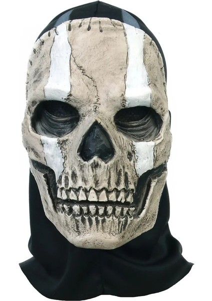 Bir Unisex Korku Hayalet Kafatası Maskesi Hayalet Call Of Duty Lateks Başlık Kask Cosplay Gerçekleştirmek Parti Masquerade Prop Cadılar Bayramı Cosplay (Yurt Dışından)