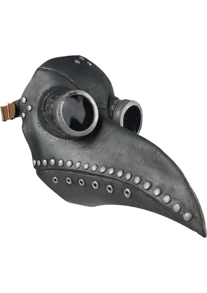 Siyah Gaga Gümüş Cadılar Bayramı Maskeleri Komik Steampunk Veba Doktor Kuş Maskesi Lateks Punk Cosplay Maskeleri Cadılar Bayramı Masquerade Kostüm Cosplay Sahne (Yurt Dışından)