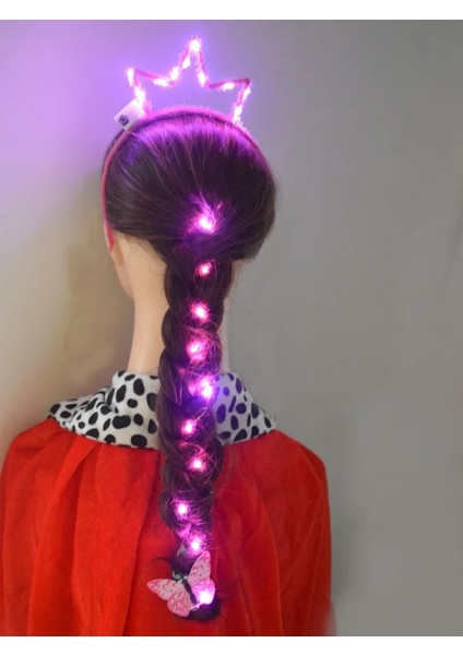 Çiçek Çelenk LED Dıy Saç Işık Dize Çiçek Çelenk Taç Yanıp Sönen Hairband Braider Dokuma Hediye Doğum Günü Kedi Tavşan Kafa Bandı Düğün (Yurt Dışından) modelleri