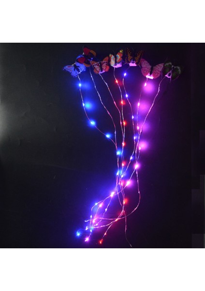 Çiçek Çelenk LED Dıy Saç Işık Dize Çiçek Çelenk Taç Yanıp Sönen Hairband Braider Dokuma Hediye Doğum Günü Kedi Tavşan Kafa Bandı Düğün (Yurt Dışından) fırsatları