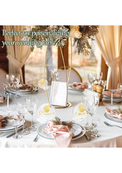 Siyah 10 Adet 10 Adet Siyah Temizle Yuvarlak Standı ile Burcu Dıy Boş Akrilik Konuk Adı Etiketi Yer Kartları Parti Süsleme Düğün Masa Dekorasyon Için (Yurt Dışından) indirimleri