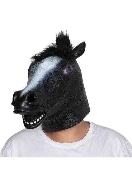 X13004A Hayvan Maskesi Komik At Unicorn Eşek Istakoz Şempanze Maskesi Çocuklar Parti Cadılar Bayramı Masquerade Lateks Tam Yüz Kapak (Yurt Dışından)