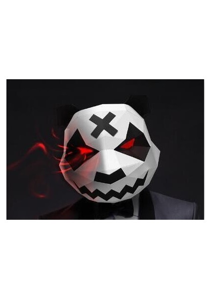 Ücretsiz Kesme Cosplay Maskeleri Cadılar Bayramı Partisi Maskesi Malzemeleri Panda Ayı Kostümü Kafa Hood 3D Kağıt Modeli Dıy Karikatür El Yapımı Yüz Cosplay Oyuncaklar (Yurt Dışından)