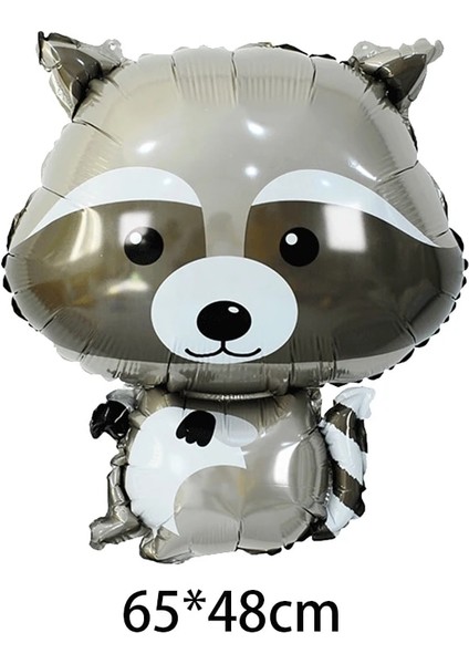 Kirpi 1 Adet Büyük Karikatür Hayvan Kirpi Tilki Rakun Sincap Balonlar Orman Partisi Doğum Günü Dekorasyon Bebek Duş Orman Oyuncak Globos (Yurt Dışından)