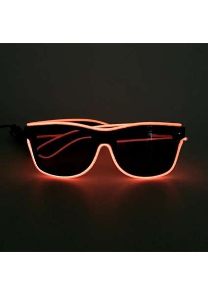 01ORANGE Ses Aktif 10 Renk Yanıp Sönen Neon LED Işık Gözlük Yenilik Konser Parti Dekoru Için Yanıp Sönen Güneş Gözlüğü Aydınlatma (Yurt Dışından)