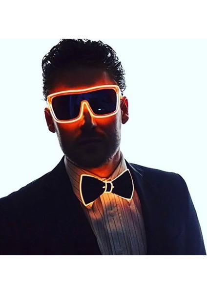Tip 16 DC3V-SES Aktif Aydınlık Parti Panjur Gözlük El Tel Kravat Papyon LED Moda Bekarlığa Veda Partisi Güneş Gözlüğü Disco Glow Malzemeleri Için Şekilli Gözlük (Yurt Dışından)