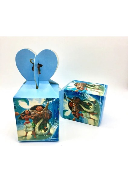 Candyboxes-6 Adet Disney Moana Doğum Günü Partisi Dekorasyon Malzemeleri Çocuklar Bebek Duş Sofra Bardak Tabaklar Afiş Balonlar Olay Dekor Hediye Şekeri (Yurt Dışından) indirimleri