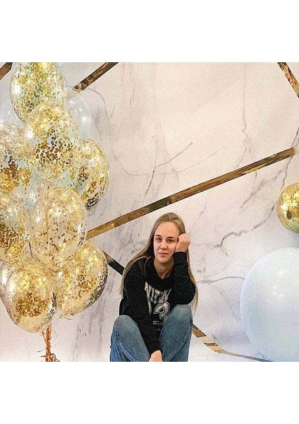 5 Adet Mavi 5 Adet/grup Parlayan Konfeti Balon Aby Duş Lateks Balonlar Doğum Günü Partisi Süslemeleri Yetişkin Düğün Şişme Top (Yurt Dışından)