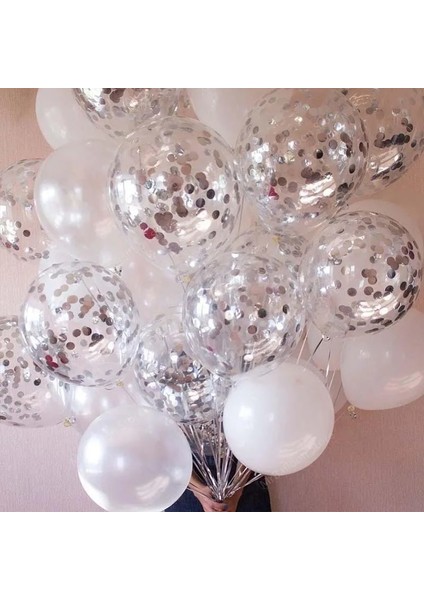 5 Adet Mavi 5 Adet/grup Parlayan Konfeti Balon Aby Duş Lateks Balonlar Doğum Günü Partisi Süslemeleri Yetişkin Düğün Şişme Top (Yurt Dışından)
