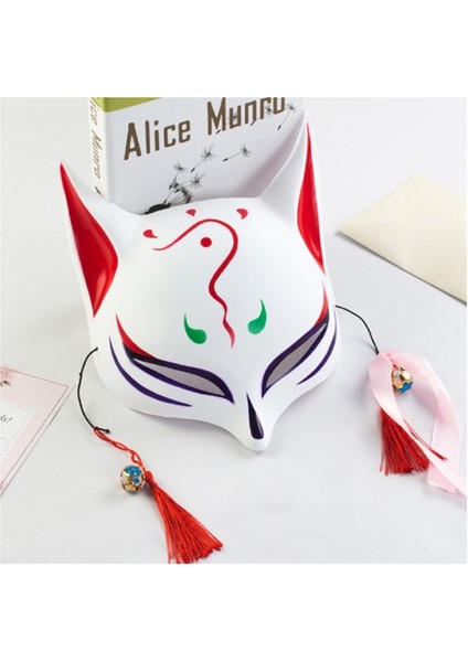 11 Maske Tabanı Aydınlık Japon Neon Işık Tilki Maskesi Anime Cosplay Parti Maskesi Karanlıkta Yanıp Sönen Kitsune Maskesi Gece Kulübü (Yurt Dışından)