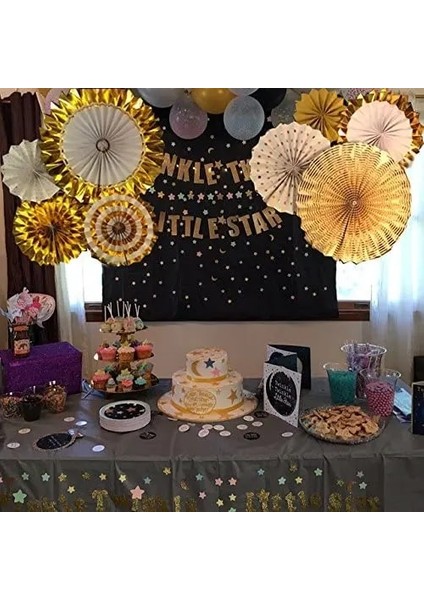 Altın Siyah Bayrak 8 Adet Glitter Altın Doğum Günü Partisi Kağıt Hayranları Çiçekler Düğün Bebek Duş Gelin Arka Plan Duvar Dekorasyonu Için Asılı Çelenk (Yurt Dışından) indirimleri