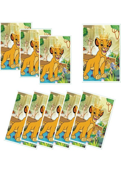 Kek Bayrağı-1 Adet Yeni Aslan Kral Simba Doğum Günü Partisi Dekorasyon Tek Kullanımlık Hediye Çantası Yağma Şeker Çanta Sofra Çocuklar Bebek Duş Parti Malzemeleri (Yurt Dışından)