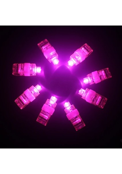 Pembe 50 Adet 30/50/100/120 Adet LED Parmak Işıkları Parti Iyilik Kızdırma Parmak Yüzük Rave Lazer Lamba Çocuk Doğum Günü Düğün Parti Yılbaşı Dekoru (Yurt Dışından)