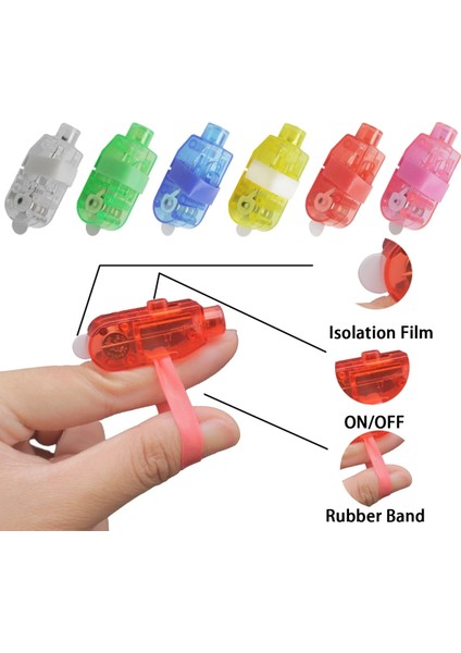 Pembe 50 Adet 30/50/100/120 Adet LED Parmak Işıkları Parti Iyilik Kızdırma Parmak Yüzük Rave Lazer Lamba Çocuk Doğum Günü Düğün Parti Yılbaşı Dekoru (Yurt Dışından)