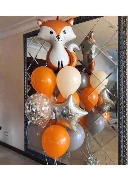 5 Adet Tilki Geyik Rakun Hayvan Balonlar Doğum Günü Düğün Orman Partisi Dekorasyon Metal Gümüş Lateks Balon Bebek Duş Arka Plan Deco (Yurt Dışından) indirimleri