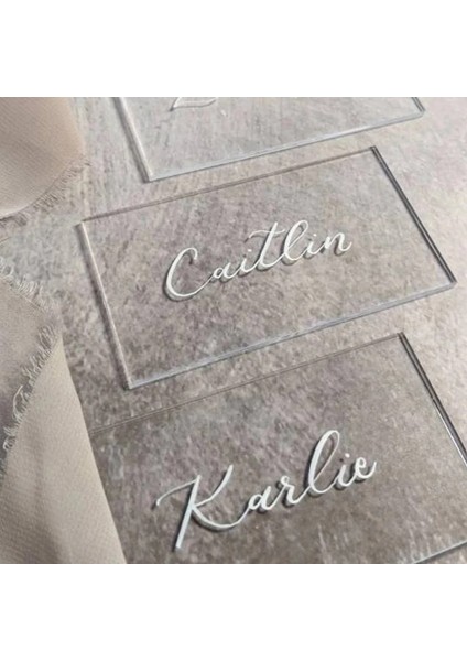 Boş 10 Adet 10 Adet Dikdörtgen Boş Şeffaf Akrilik Masa Yer Kartları 7.5*4.5 cm Ziyafet Dekor Için Düğün Konuk Masa Adı Numaraları Işaretleri (Yurt Dışından) modelleri