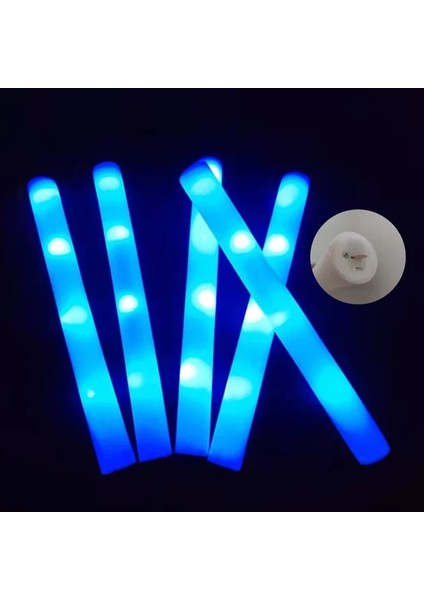 Mavi 10 Adet 5-30 Adet Kızdırma Çubukları LED Renkli Köpük Sopa Kızdırma Çubukları Tezahürat Tüpü Rgb Parti Konser Bar Için Karanlıkta LED Parlayan Işık (Yurt Dışından)