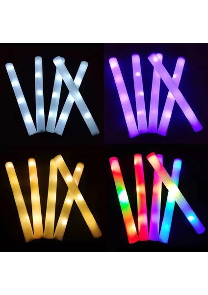 Mavi 10 Adet 5-30 Adet Kızdırma Çubukları LED Renkli Köpük Sopa Kızdırma Çubukları Tezahürat Tüpü Rgb Parti Konser Bar Için Karanlıkta LED Parlayan Işık (Yurt Dışından) modelleri