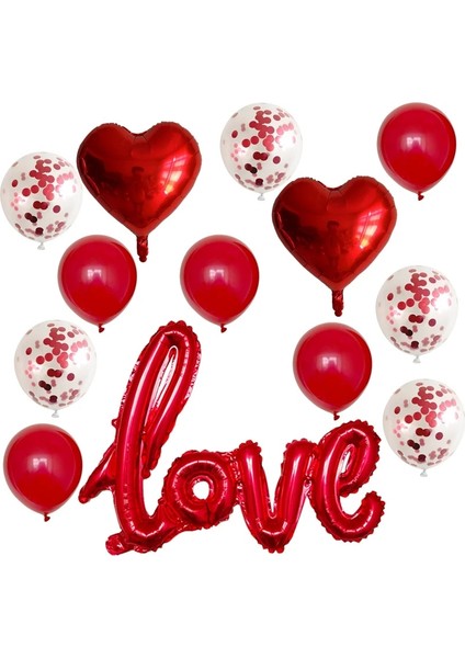 13 Adet Gümüş 1 Takım Romantik Düğün Seni Seviyorum Kalp Folyo Balonlar Kalp Balonlar Sevgililer Günü Doğum Günü Partisi Süslemeleri Lateks Globos Tedarik (Yurt Dışından) fiyatları