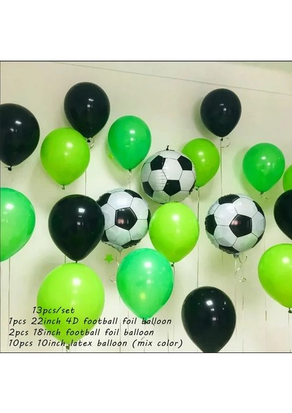 MIX13PCS C Futbol Futbol Tema Zemin Banner Balonlar Çocuklar Çocuk Mutlu Doğum Günü Partisi Dekor Fotoğraf Arka Plan Bebek Duş Malzemeleri (Yurt Dışından) fiyatları