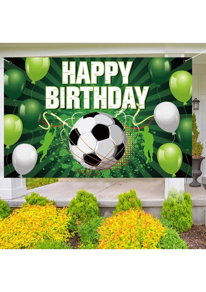 MIX13PCS C Futbol Futbol Tema Zemin Banner Balonlar Çocuklar Çocuk Mutlu Doğum Günü Partisi Dekor Fotoğraf Arka Plan Bebek Duş Malzemeleri (Yurt Dışından) modelleri