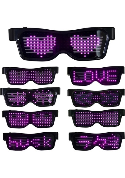 Beyaz Uygulama Sihirli Bluetooth LED Parti Gözlüğü App Kontrolü Aydınlık Gözlük Emd Dj Elektrikli Heceler Parti Gözlük (Yurt Dışından) indirimleri
