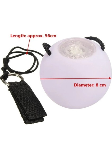 Tek Bir Top LED Poı Topu Aydınlık Oryantal Dans Atma Topu Yoga Egzersiz Sahne Sahne Performansı Aksesuarları (Yurt Dışından)