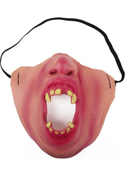 Tip G 2022 Komik Yetişkin Parti Maskesi Palyaço Cosplay Sahne Esprili Elastik Bant Yarım Yüz Korkunç Korkunç Maskeler Dekor Karnaval Sevinç Unisex (Yurt Dışından)