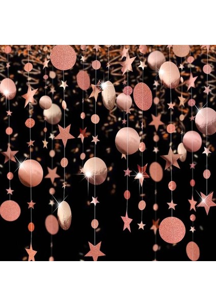 Altın Gümüş 4 M Şampanya Altın Glitter Yıldız Yuvarlak Kağıt Çelenk Doğum Günü Düğün Bekarlığa Veda Partisi Süslemeleri Yıldönümü Zemin Dekor (Yurt Dışından) indirimleri