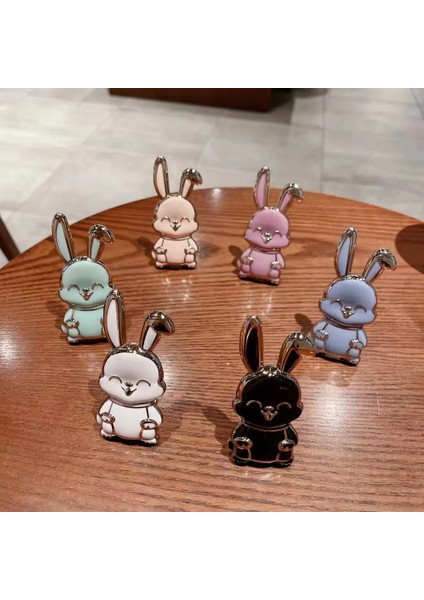 Mavi 1 Adet Tavşan Cep Telefonu Braketi ile Karikatür Tavşan Cep Telefonu Braketi Aksesuarları ile Telefon Tutucu Cep Halkalı Telefon Kılıfı Tutucu (Yurt Dışından) modelleri