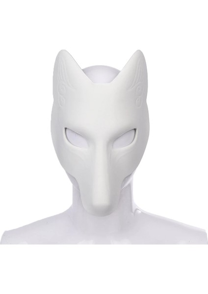 Yarım Yüz Maskesi 01 2023 Cadılar Bayramı Tilki Maskesi Dıy Boyasız Maske Beyaz Boş Yüz Maskesi Cadılar Bayramı Masquerade Tilki Maskesi Cosplay Cadılar Bayramı Için Boş Maske (Yurt Dışından) fiyatları