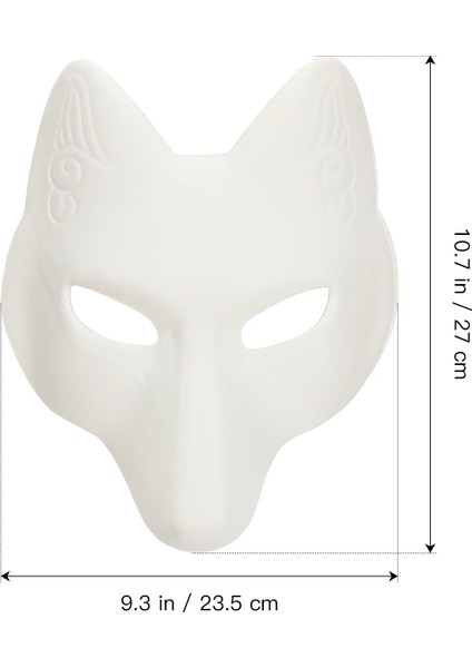Yarım Yüz Maskesi 01 2023 Cadılar Bayramı Tilki Maskesi Dıy Boyasız Maske Beyaz Boş Yüz Maskesi Cadılar Bayramı Masquerade Tilki Maskesi Cosplay Cadılar Bayramı Için Boş Maske (Yurt Dışından) fırsatları