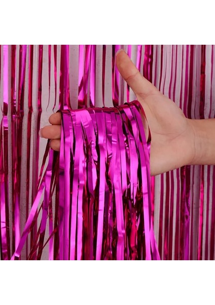 Parti Folyo Perde Ubu Noel Cadılar Bayramı Partisi Zemin Tinsel Perde Festivali Parti Folyo Perde Düğün Doğum Günü Zemin Saçak Perde Dekor (Yurt Dışından)