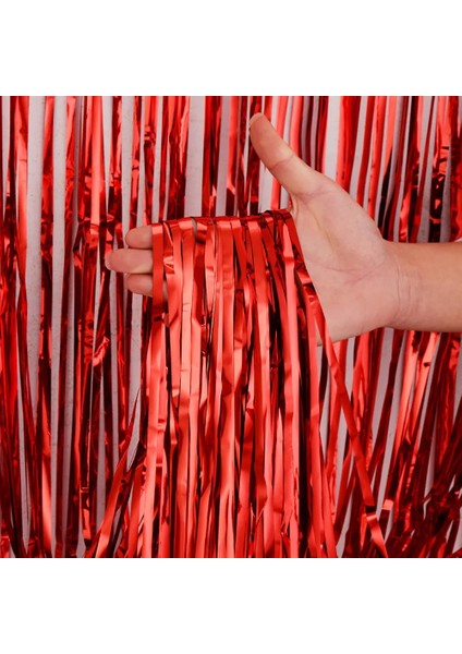 Parti Folyo Perde Ubu Noel Cadılar Bayramı Partisi Zemin Tinsel Perde Festivali Parti Folyo Perde Düğün Doğum Günü Zemin Saçak Perde Dekor (Yurt Dışından) modelleri